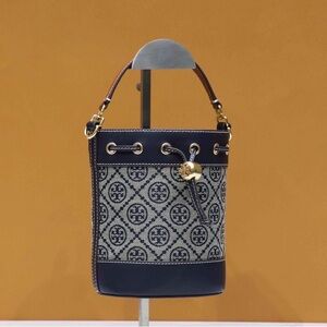 Tory Burch T Monogram Jacquard Mini Bucket Bag